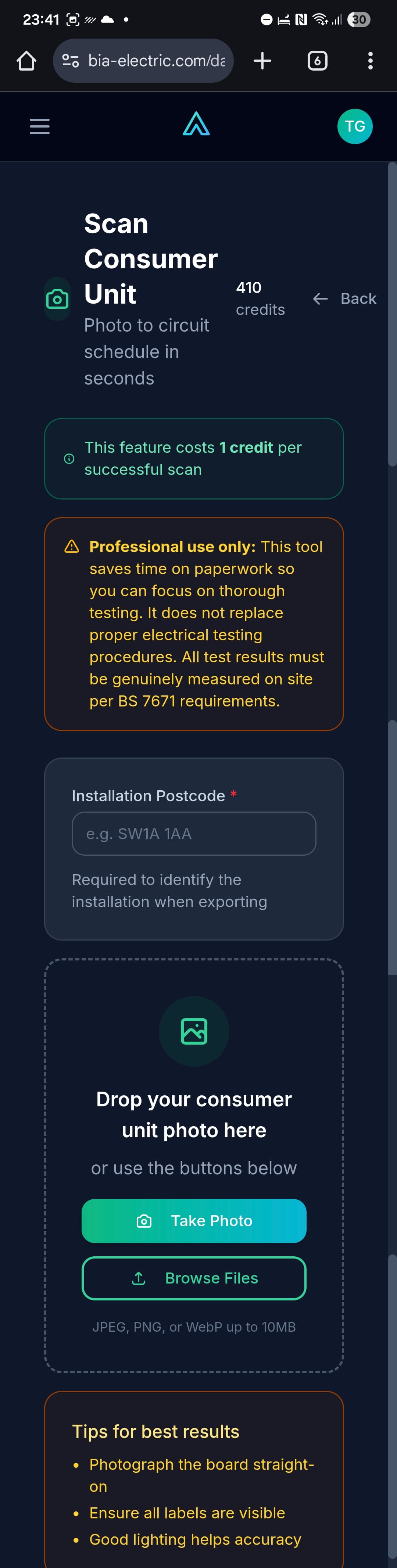CU Scanner on iPhone